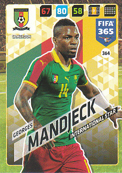 Georges Mandjeck Cameroon 2018 FIFA 365 International Star #364